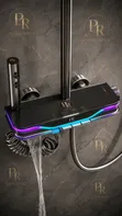 Four-in-One LED Shower Pole with Rain & Piano Shower - 2