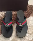 Men's Original Gucci 3 Straps Slippers - 3