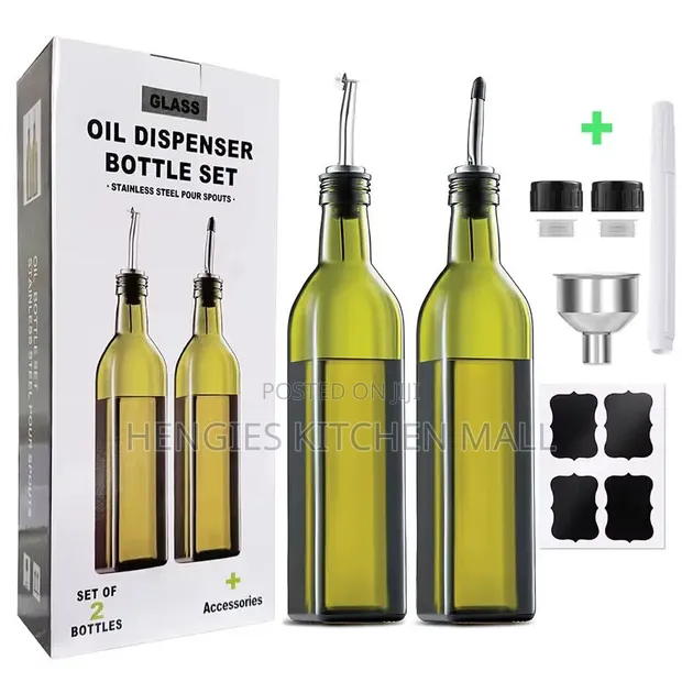 2-in-1 Glass Oil Dispenser Set - 1