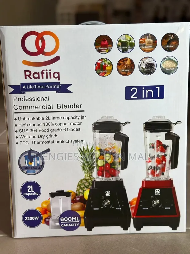 Rafiq 2-in-1 Premium Unbreakable Blender - 1