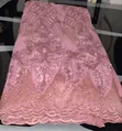 Elegant Onion Pink French Net Lace - 5 Yards - 5