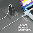Promate 140W USB-C to MagSafe 3 Charging Cable for MacBook - 2