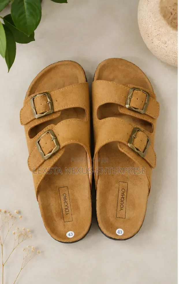 Brown Birkenstock Style Sandals/Slippers - 1