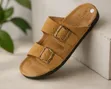Brown Birkenstock Style Sandals/Slippers - 3