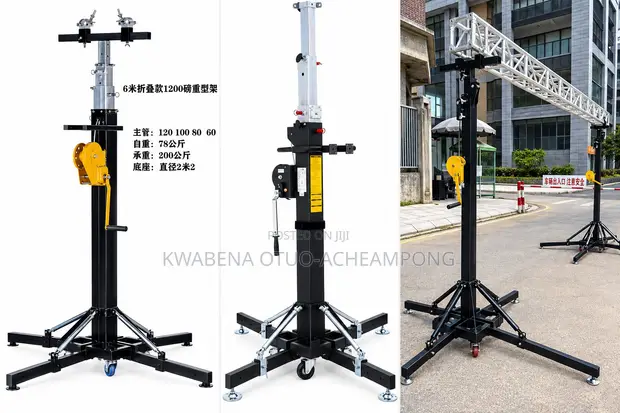 Heavy Duty Crank Stand for Lights & Speakers - 1
