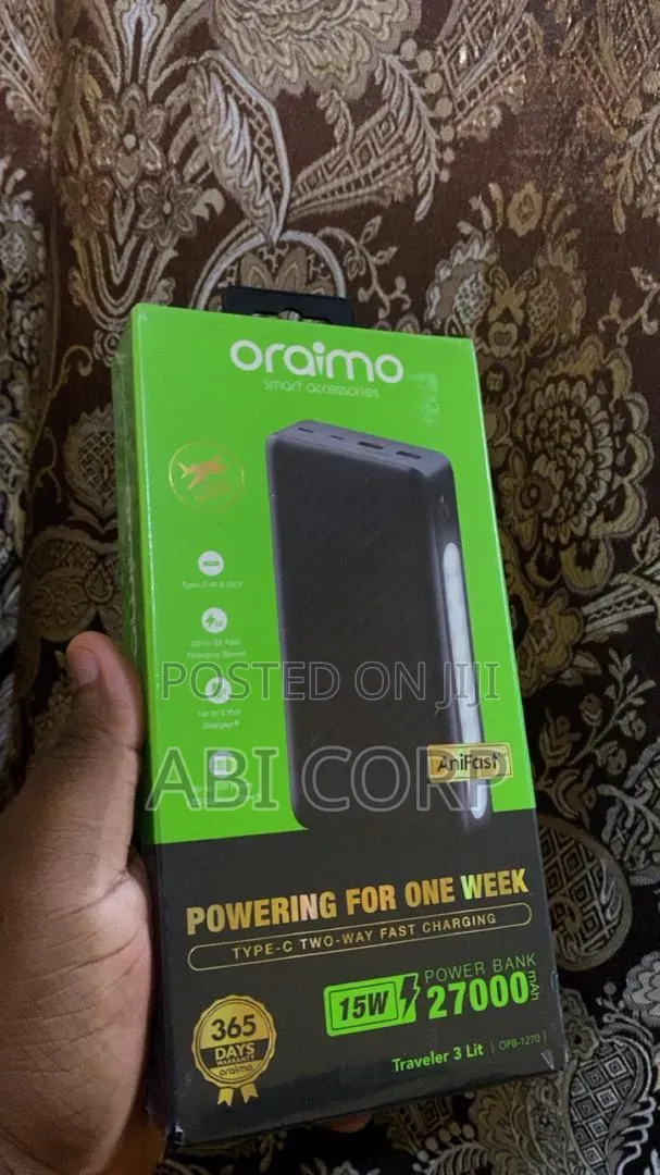 Oraimo Traveler 3 Lit Powerbank 27000mAh - 1