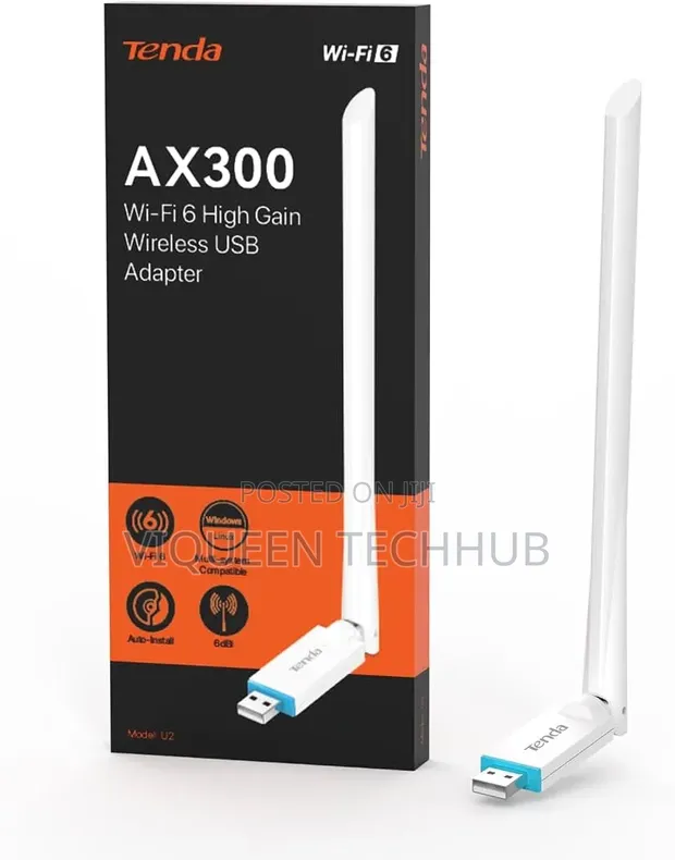 Tenda N150 High Gain USB Wi-Fi Adapter - 1