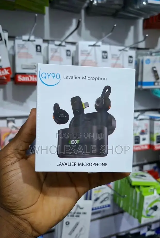 QY90 Wireless Lavalier Microphone - 1