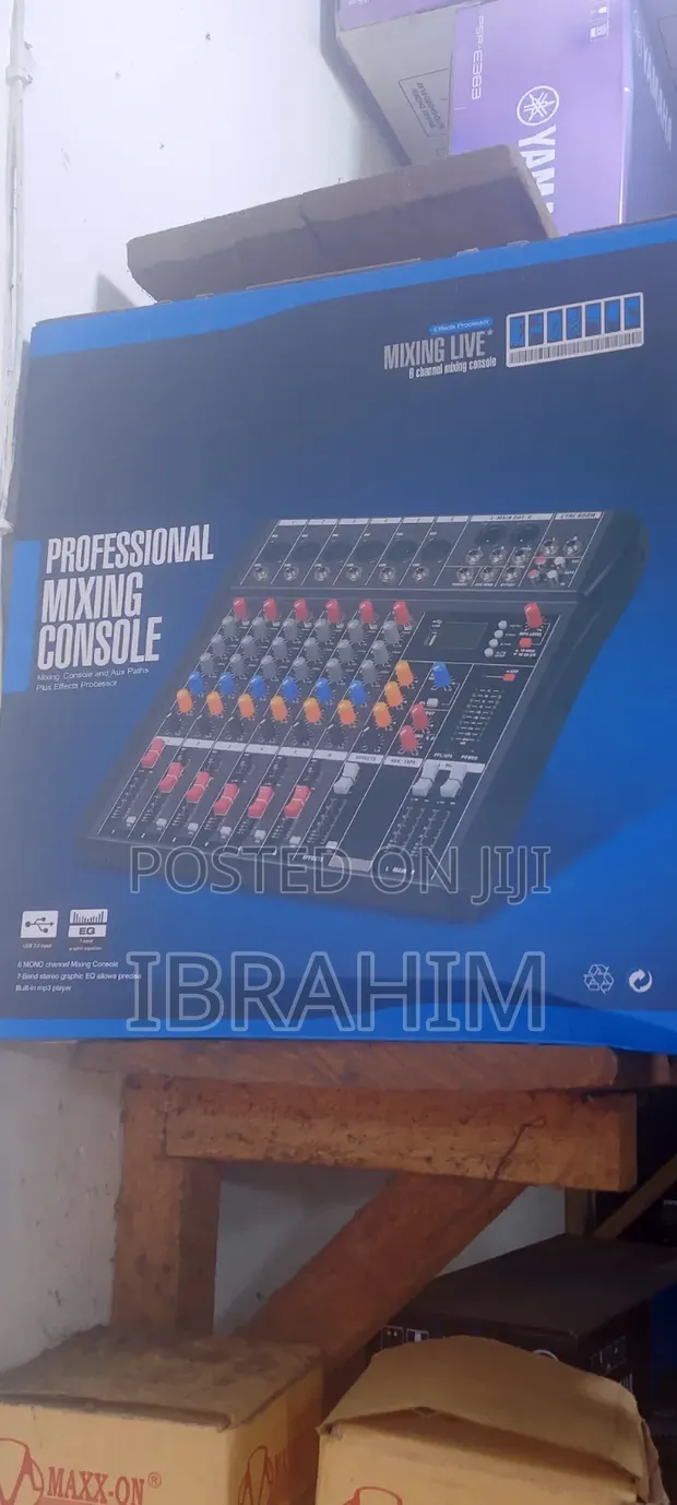 Professional 6 Channel Raw Mixer - 1