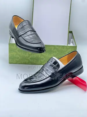 Genuine Leather Loafers - Men's UK 6-12