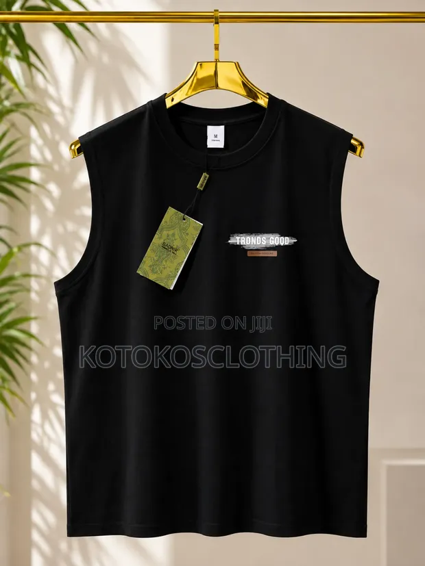 Simple Design Armless Shirts - 1