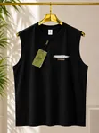 Simple Design Armless Shirts - 1