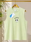 Simple Design Armless Shirts - 5