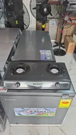 Ailyons 2 Burner Stainless Steel Gas Cooker - 2