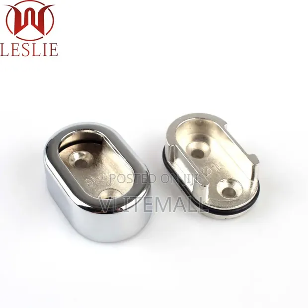 Oval Wardrobe Tube End Supports (2pcs) - 1