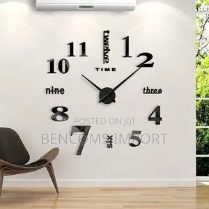 3D Wall Clock - Modern DIY Wall Clock for Living Room