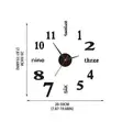 3D Wall Clock - Modern DIY Wall Clock for Living Room - 2