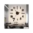 3D Wall Clock - Modern DIY Wall Clock for Living Room - 4