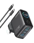 Anker 100W 3-Port USB-C Charger with Smart Display & 4.9ft Cable - 5