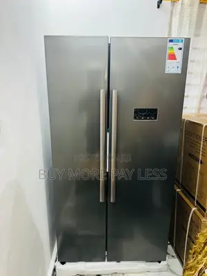GE Side-by-Side Refrigerator - Stainless Steel/Brushed Metal