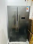 GE Side-by-Side Refrigerator - Stainless Steel/Brushed Metal - 1