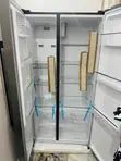 GE Side-by-Side Refrigerator - Stainless Steel/Brushed Metal - 2