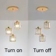 Modern 3-Light Crystal Pendant Light - Gold E27 Chandelier - 3