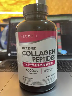 NeoCell Grass-Fed Collagen Peptides + Vitamin C & Biotin - 360 Tablets