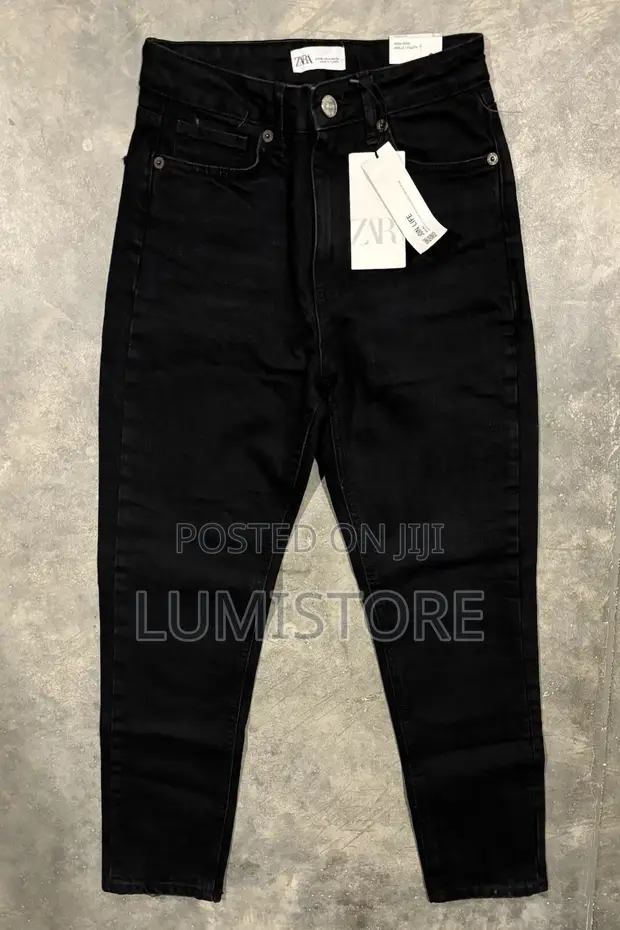 Zara Men's Slim Tapered Jeans - Black, Waist 31, Length 32 - 1