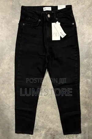 Zara Men's Slim Tapered Jeans - Black, Waist 31, Length 32