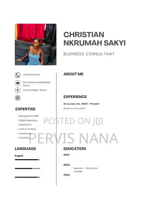 Professional CV Design & Cover Letter - 50 GHS