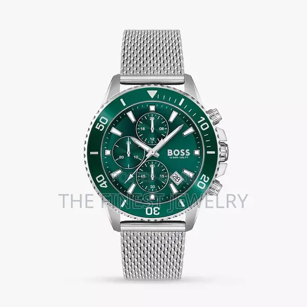 Hugo Boss Admiral Chronograph Green Dial Watch - 1