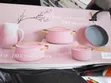 7pc Luxury Cookware Set - Pink Ceramic - 2