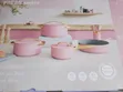 7pc Luxury Cookware Set - Pink Ceramic - 3