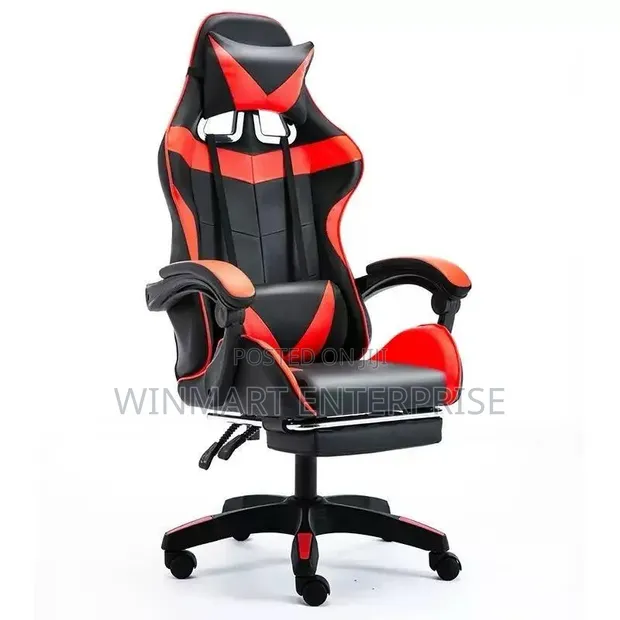 Ergonomic Office/Gaming Chair with Footrest - 1