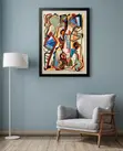 A3 Abstract Framed Wall Art - 2
