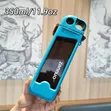 Quality Square Water Bottle with Straw - 3