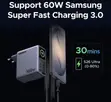UGREEN 160W Smart Display GaN Charger with Retractable Cable - 5