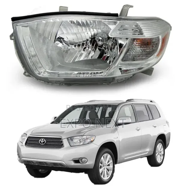 Headlights for Toyota Highlander 2009-2012 (Halogen) - 1