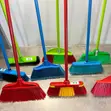 Long Handle Sweeping Broom with Metal Pole & Plastic Bristles - 3