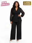 Classic Ladies Blazer Suit - 4