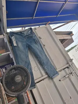 Ladies Jeans Trousers - Size L, Azure