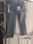 Ladies Jeans Trousers - Size L, Azure - 3