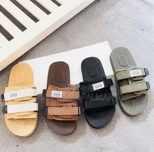 Black Double-Strap Slide Sandals - Unisex Sliders