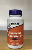 NOW Turmeric & Bromelain Veg Capsules - 2