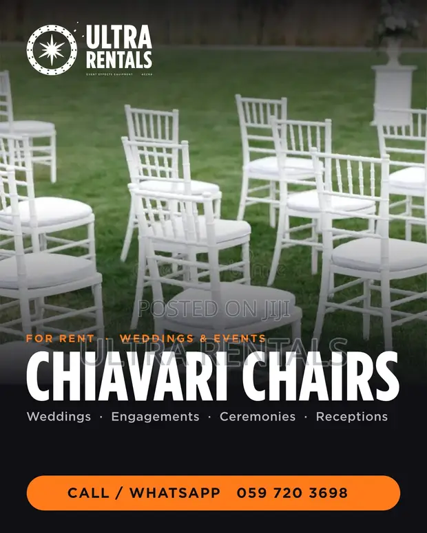 White Chiavari Chairs for Rent - 1