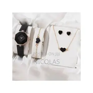 4-in-1 Women's Watch & Jewelry Set