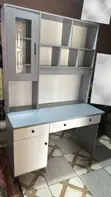 Modern 1.2m Study Desk with Hutch and Shelving - 1