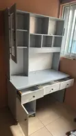 Modern 1.2m Study Desk with Hutch and Shelving - 2