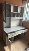 Modern 1.2m Study Desk with Hutch and Shelving - 3